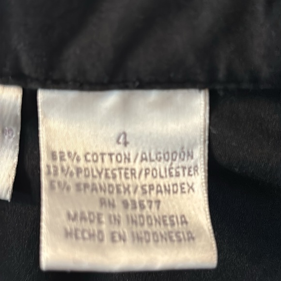 Worthington stretch black deep vneck polo size 4 - Picture 4 of 5